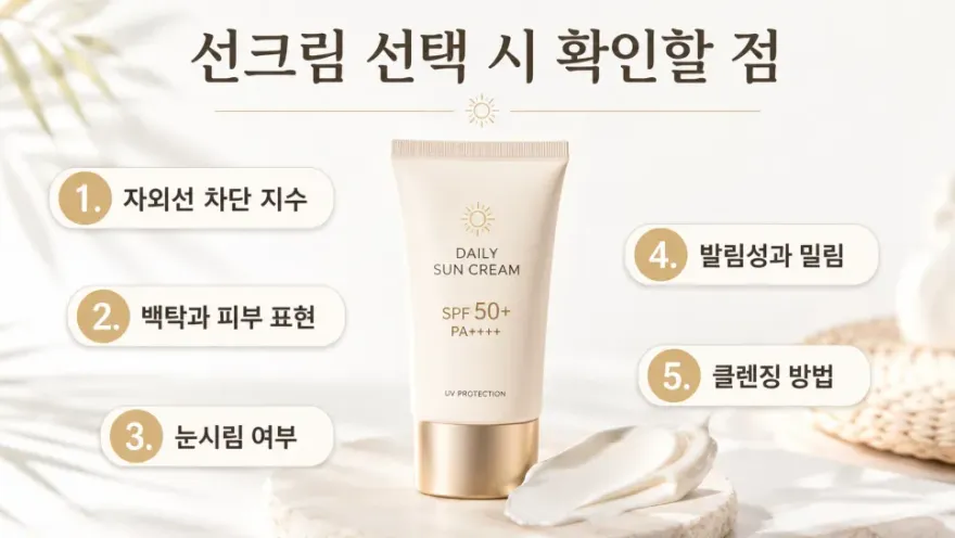 유기자차 무기자차 선크림 피부타입별 추천 기준 — 사진 7