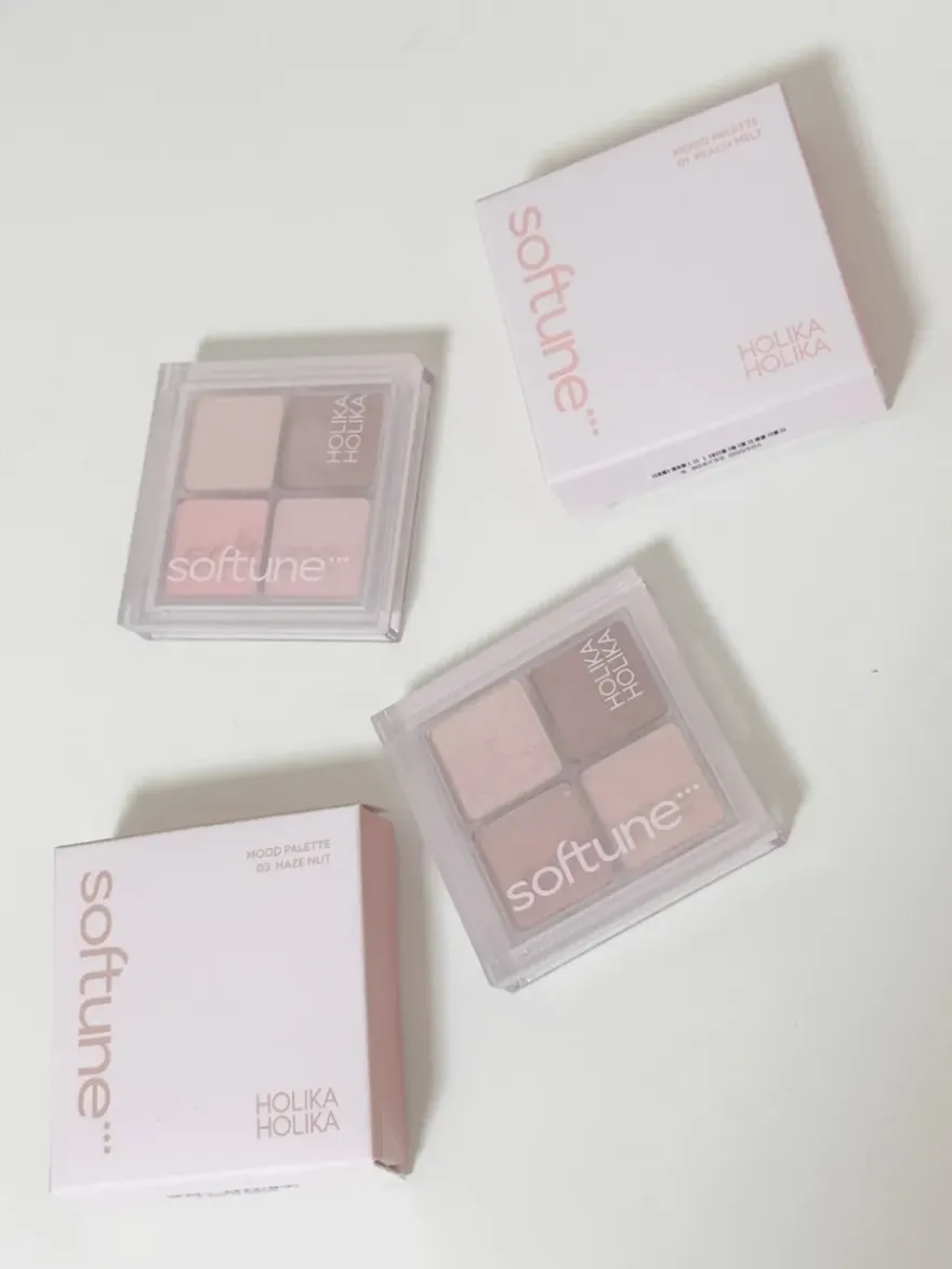  다이소 홀리카홀리카 섀도우 팔레트 1호+3호 발색 후기