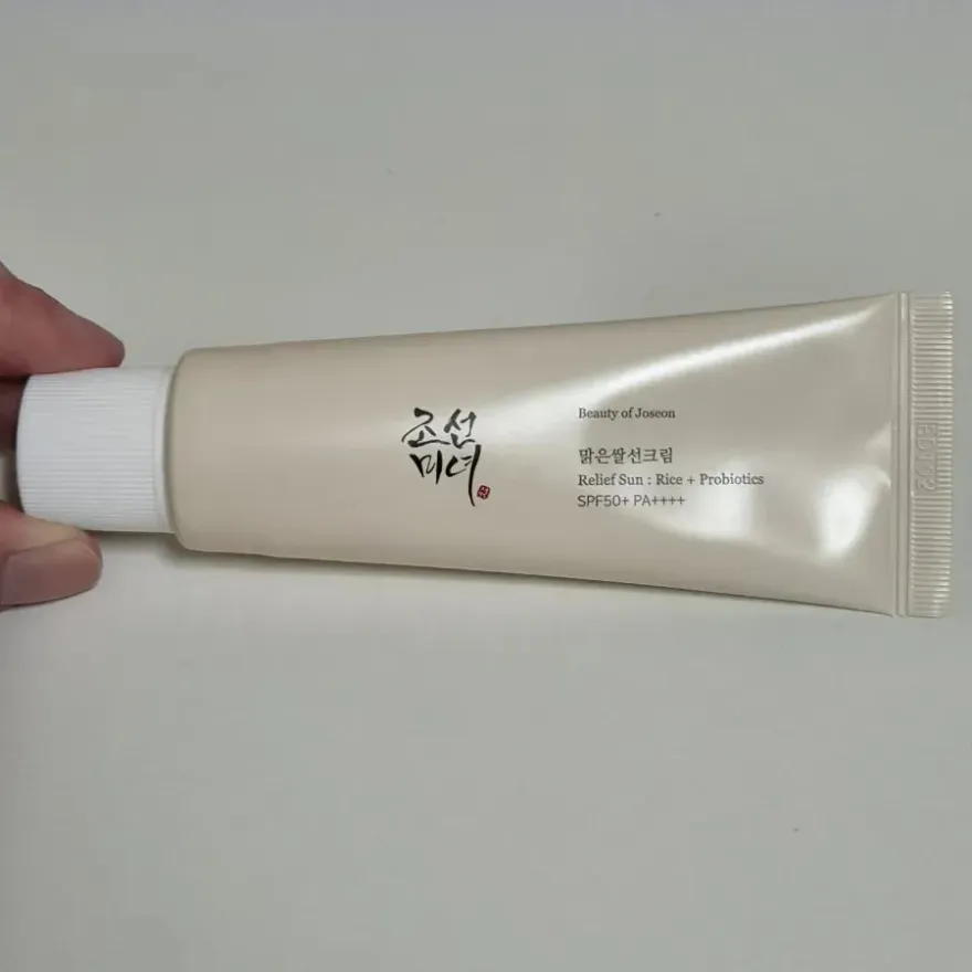 조선미녀 맑은쌀 선크림 여름철 사용 후기 — 사진 3