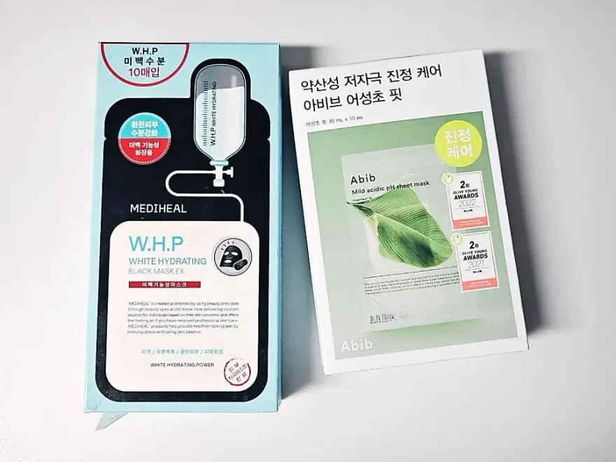 메디힐 & 아비브 마스크팩, 건조한 피부에 촉촉함 더하기