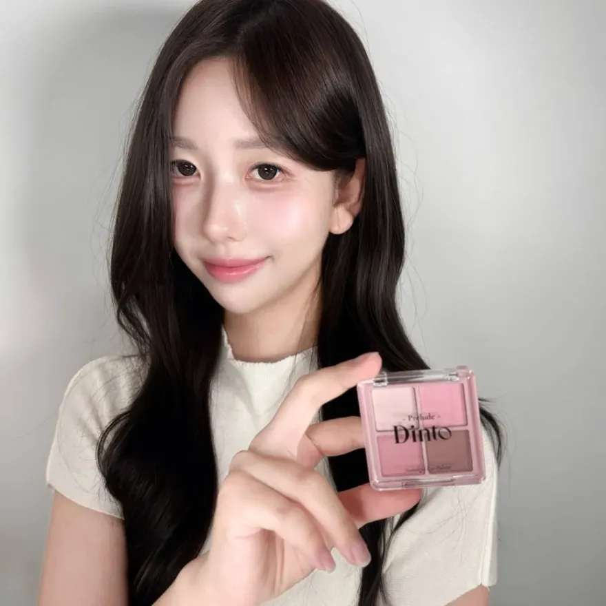  프릴루드 딘토 아이팔레트 75 리틀 오웰 핑크 음영 메이크업